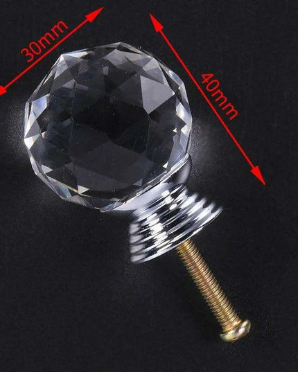 Exquisite Diamond-Cut Crystal Glass Cabinet Knobs for a Stylish Home Upgrade