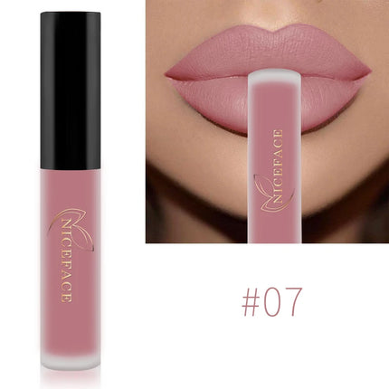 NICEFACE Matte Liquid Lipstick Waterproof Long Lasting Lip Gloss Tint Sexy Red Nude Purple Metallic Lipsticks Makeup Cosmetics niceface-matte-liquid-lipstick-waterproof-long-lasting-lip-gloss-tint-sexy-red-nude-purple-metallic-lipsticks-makeup-cosmetics