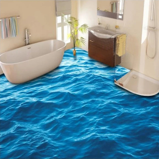 3D Ocean Waves PVC Floor & Wall Mural