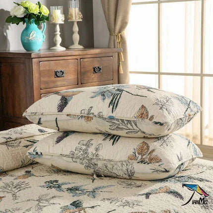 100% Cotton Queen Quilted Bedspread Set