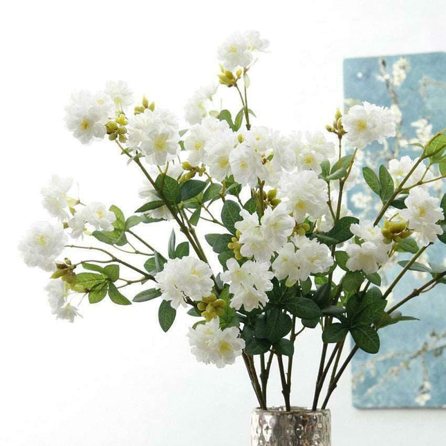 Sakura Silk Blossom Branch - Elegant Artificial Floral Arrangement for Home & Events