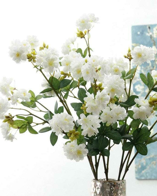 Sakura Silk Blossom Branch - Elegant Artificial Floral Arrangement for Home & Events