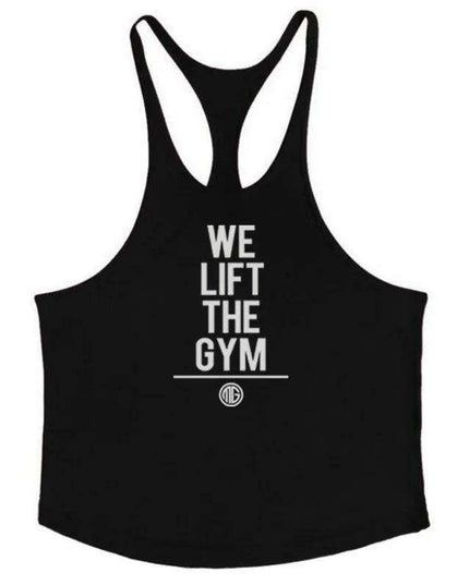 Men's Y-Back Sleeveless Muscle Tank - Performance Fitness Stringer Vest for Bodybuilding