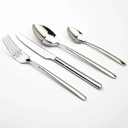 Elegant 24-Piece Stainless Steel Flatware Set for Upscale Dining Experiences