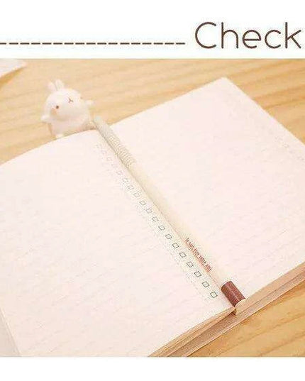 Charming Rabbit Faux Leather Notebook - A Creative Writing Delight