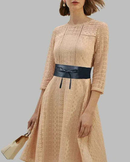 Chic Bohemian Bowknot Wrap Belt - Stylish Waist Cincher for Women