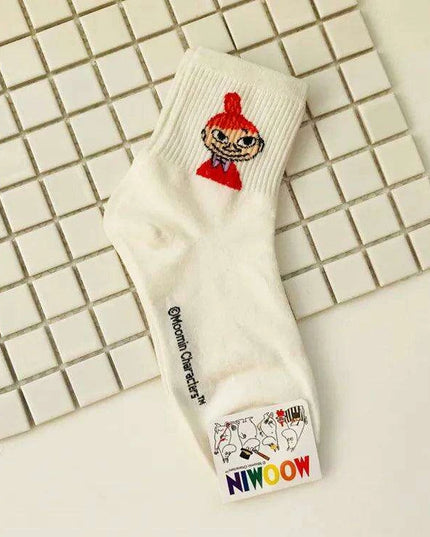 Moomin Chic Cotton Sock Slippers for Trendy Women
