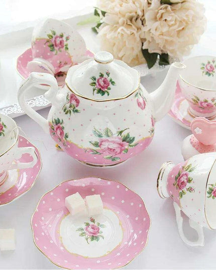 Exquisite Royal English Fine Bone China Tea and Coffee Service - Ideal for Elegant Gatherings