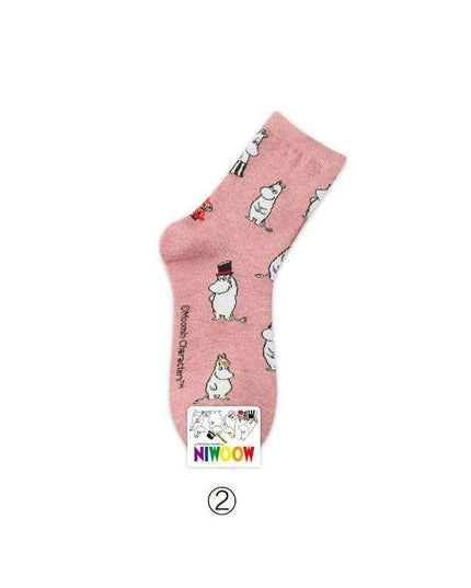 Moomin Chic Cotton Sock Slippers for Trendy Women