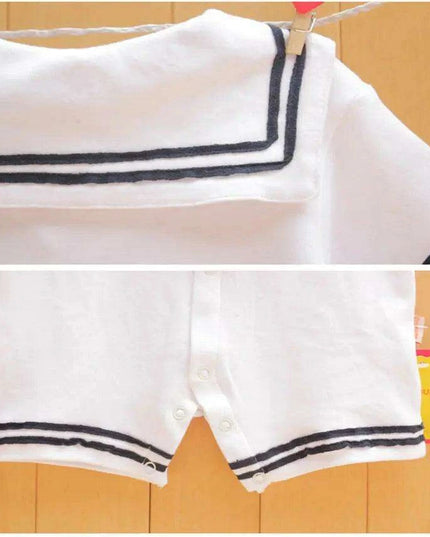 Charming Nautical-Themed Baby Jumpsuit for Infants and Toddlers - Stylish One-Piece Romper for Boys and Girls