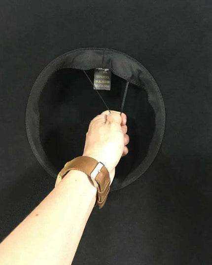 Elegant Women's Wide Brim Wool Felt Fedora Hat with Sophisticated Ribbon Detail - Perfect for Celebrations and Formal Events