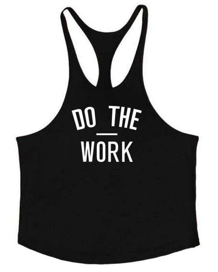 Men's Y-Back Sleeveless Muscle Tank - Performance Fitness Stringer Vest for Bodybuilding