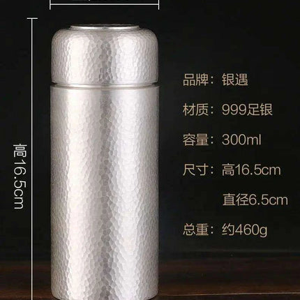 Elegant Handcrafted Sterling Silver Insulation Cup