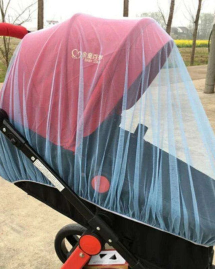 Infant Stroller Mosquito Net - Premium Bug Protection for Newborns, White