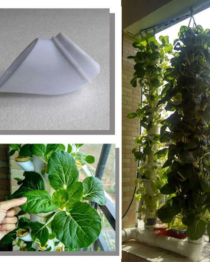 Organic Hydroponic Vegetable Cultivation Kit - 50 Pack with Mesh Pots & Included Drill Bit