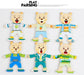 Charming Bear Adventure Dress-Up Wooden Puzzle Set