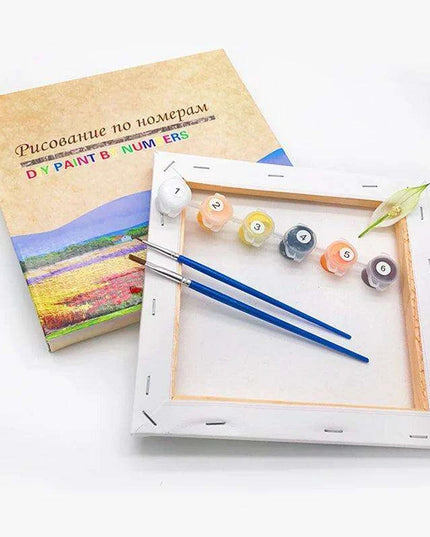 Imagination Journey Paint-By-Numbers Landscape Kit for Kids - Fun DIY Art Set