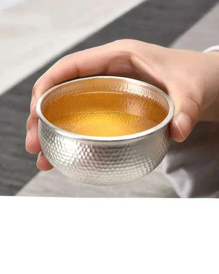 Luxurious S999 Silver Japanese Tea Ceremony Set for the Ultimate Tea Experience