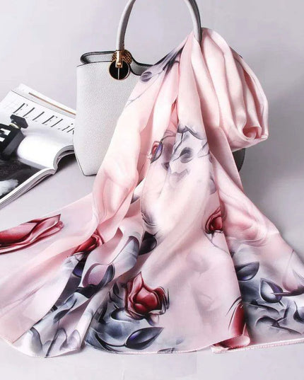 Elegant Hangzhou 100% Pure Silk Scarf - Timeless Luxury Wrap