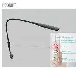 Remote-Controlled Adjustable LED Clip-On Desk Lamp with Multiple Brightness and Color Settings