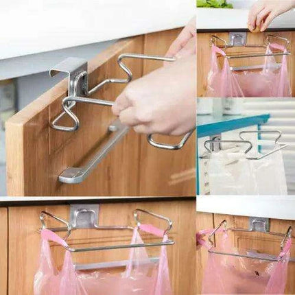 Trash Bag Storage Rack for Kitchen Cabinet Organization