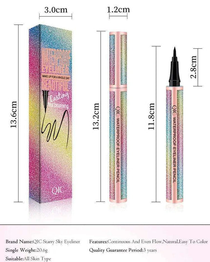 Sleek Noir Waterproof Eyeliner - Effortless Sophistication for All-Day Glamour