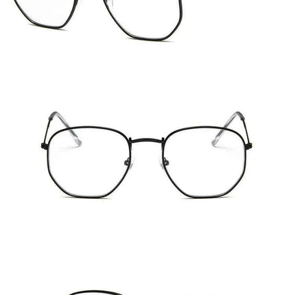 Chic Hexagonal Sunglasses with UV Protection and Timeless Style