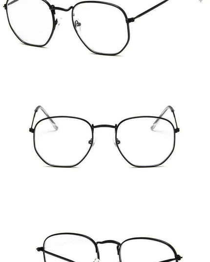 Chic Hexagonal Sunglasses with UV Protection and Timeless Style