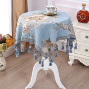 Exquisite Embroidered Fringe Lace Tablecloth
