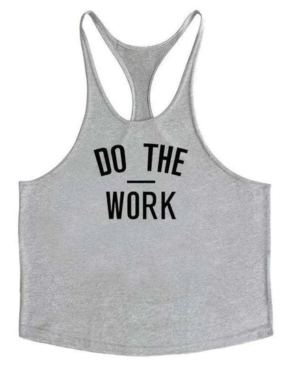 Men's Y-Back Sleeveless Muscle Tank - Performance Fitness Stringer Vest for Bodybuilding