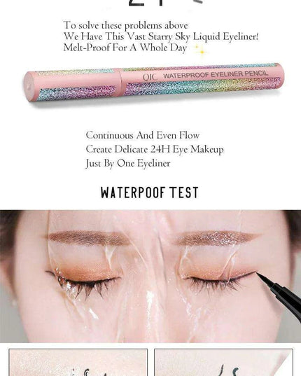 Sleek Noir Waterproof Eyeliner - Effortless Sophistication for All-Day Glamour