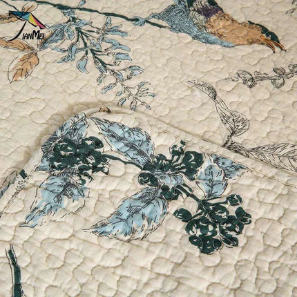 100% Cotton Queen Quilted Bedspread Set