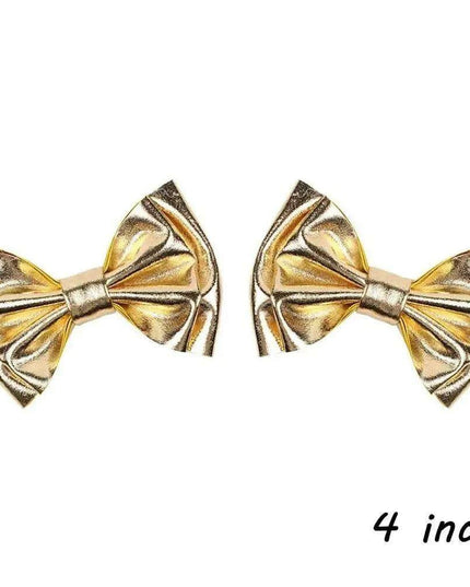 Chic Vintage Gold Hair Bows Collection - Stylish Accessories for Trendy Kids