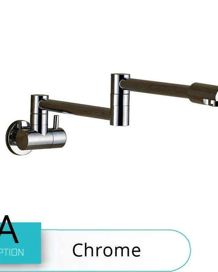 Brass Pot Filler Faucet with Flexible Swing Arm and Dual Joint Spout - Elevate Your Cooking Experience