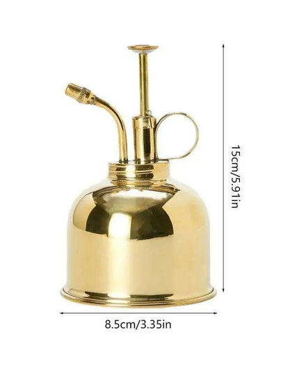 Elegant Brass Succulent Mister Set - Sleek Mini Watering Can with Polished Finish