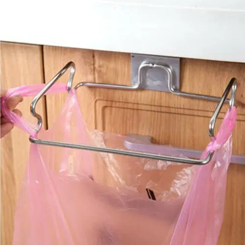 Kitchen Cabinet Hanging Trash Bag Holder Rack
