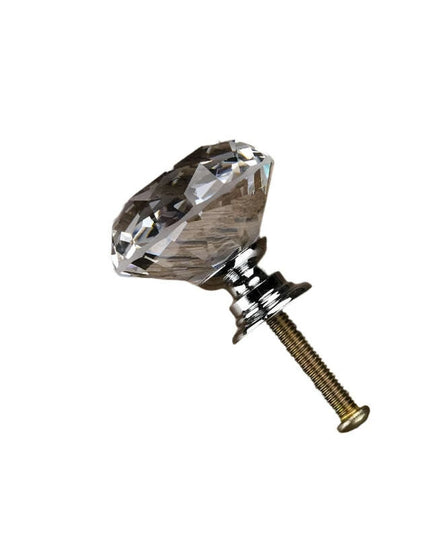 Glamorous Rainbow Crystal Glass Cabinet Knobs for Elegant Home Styling