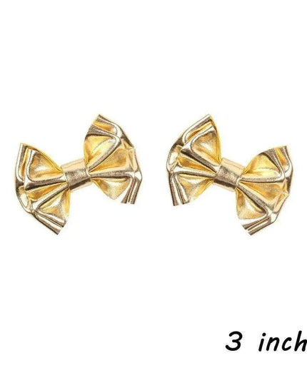 Chic Vintage Gold Hair Bows Collection - Stylish Accessories for Trendy Kids