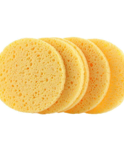Natural Wood Pulp Facial Sponge Set - Essential Skincare Tools