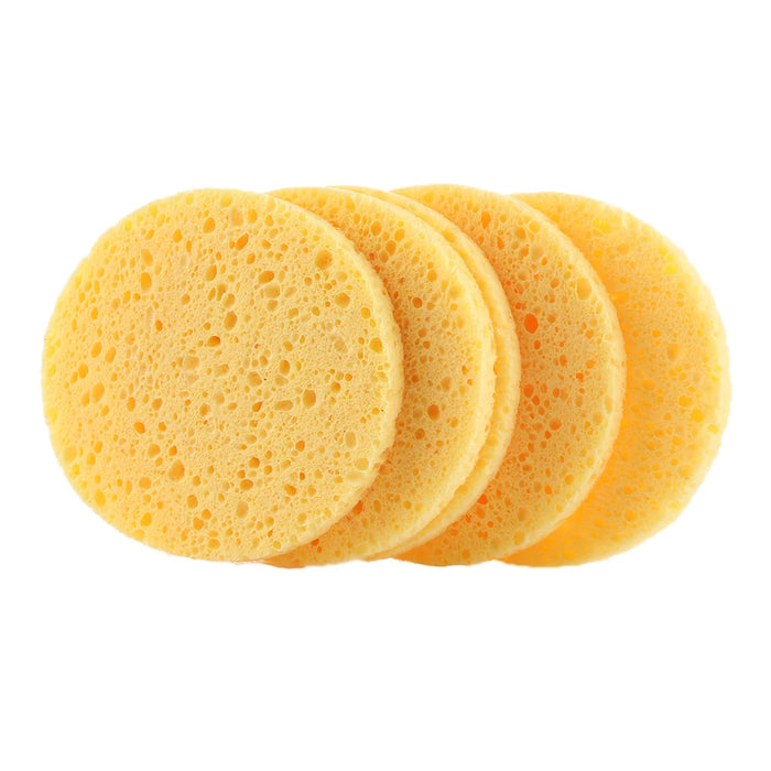 Natural Wood Pulp Facial Sponge Set - Gentle Exfoliation and Deep Cleansing