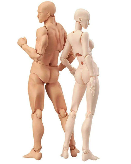 Dynamic Poseable Artist Mannequin Set for Creative Expression