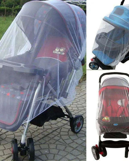 Infant Stroller Mosquito Net - Premium Bug Protection for Newborns, White