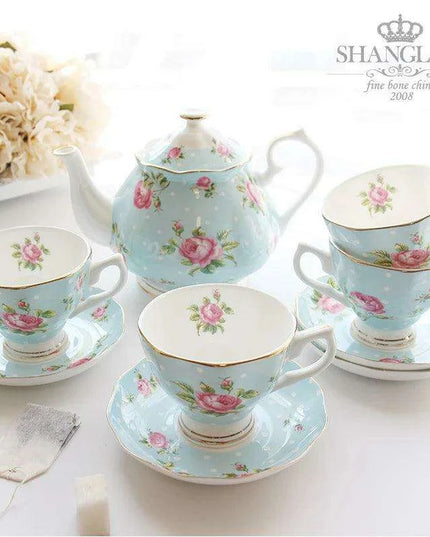 Exquisite Royal English Fine Bone China Tea and Coffee Service - Ideal for Elegant Gatherings