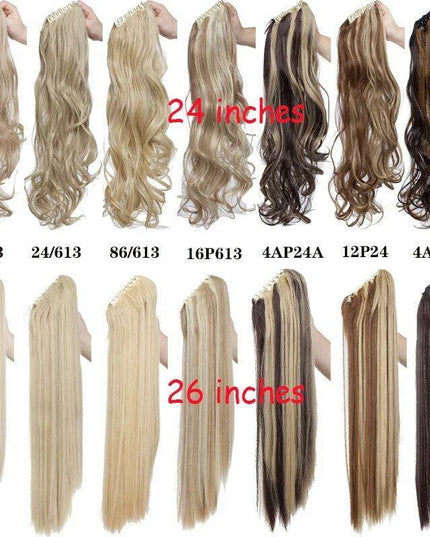 Effortless Glamour Long Wavy Clip-In Ponytail Extension for Instant Transformation