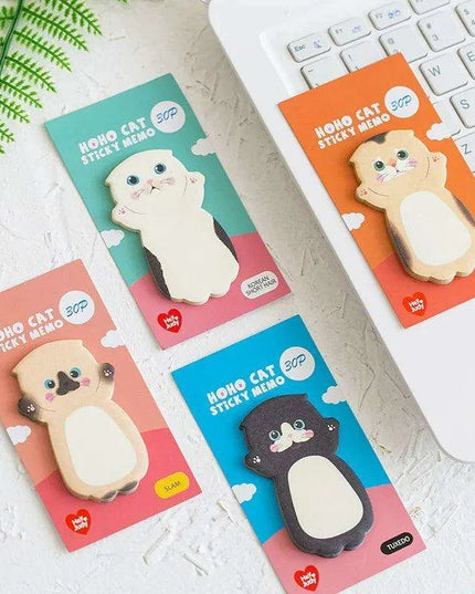 Cute Cat-Themed Sticky Memo Pad