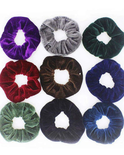 Vintage Velvet Luxe Hair Accessories - Set of 20/40 Elegant Scrunchies