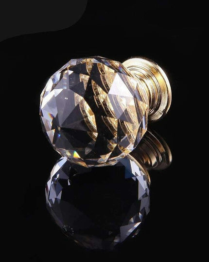 30mm Colorful Crystal Glass Drawer Pulls for Elegant Home Enhancement