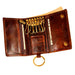Sophisticated Leather Men's Coin Wallet with Car Remote Case & Key Holder