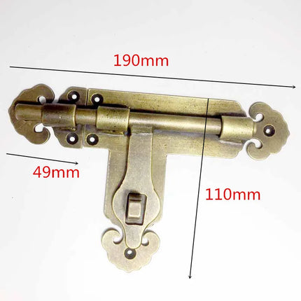 COTOM Safety Gate Latch Brass Solid Bolt Reinforced Durable Wooden Door Lock Garden Yard Slide Catch Lock Latch+8pcs Screws cotom-safety-gate-latch-brass-solid-bolt-reinforced-durable-wooden-door-lock-garden-yard-slide-catch-lock-latch-8pcs-screws