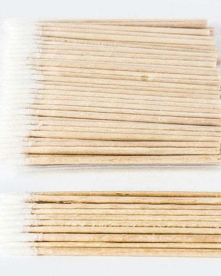 Premium Cotton Swabs with Wooden Handles - Essential Beauty Tool Collection